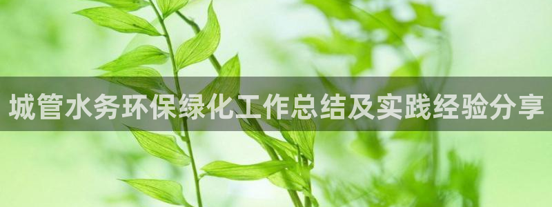 亿万先生官方网站下载：城管水务环保绿化工作总结及实践经验分享