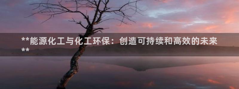 亿万官网：**能源化工与化工环保：创造可持续和高效的未来
**