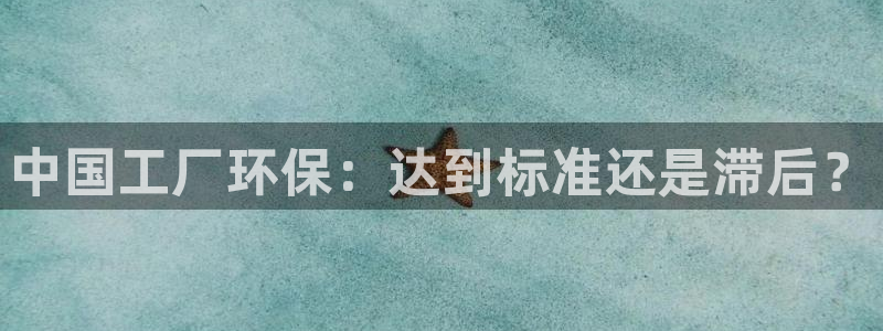 亿万先生客户端官网：中国工厂环保：达到标准还是滞后？