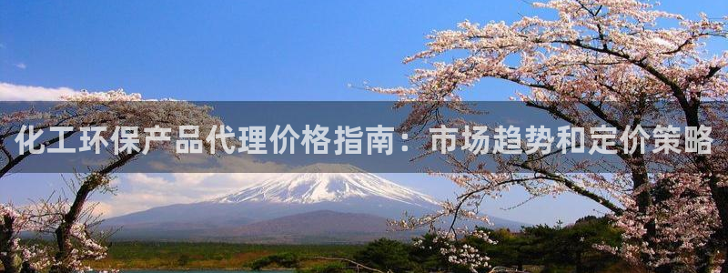 亿万先生mr01官网 - 亿万先生手机版入：化工环保产品代理价格指南：市场趋势和定价策略